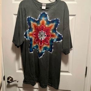 Vintage hand dyed graphic